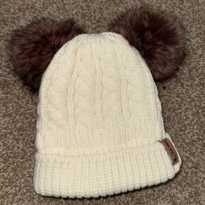 Cream beanie